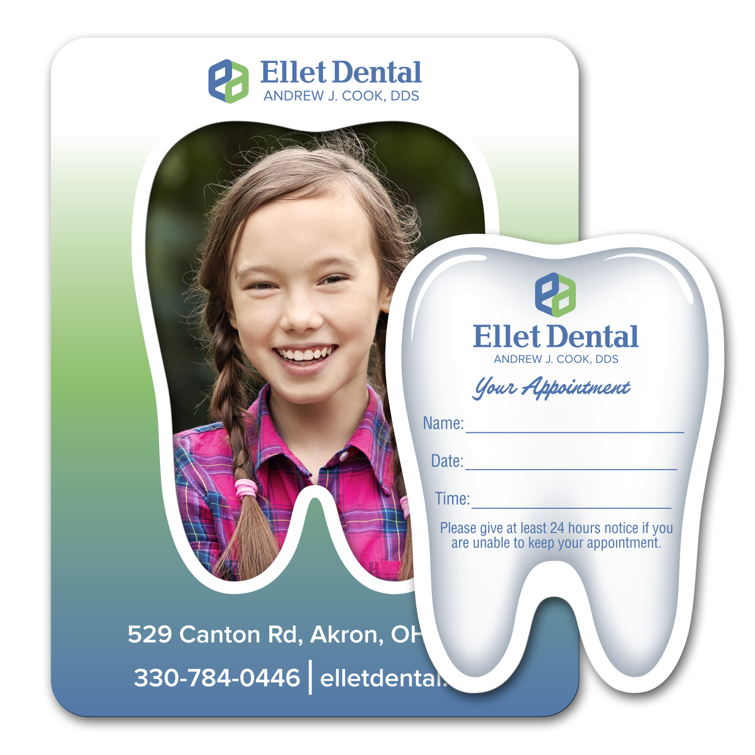 Tooth Punch Out Picture Frame Magnet