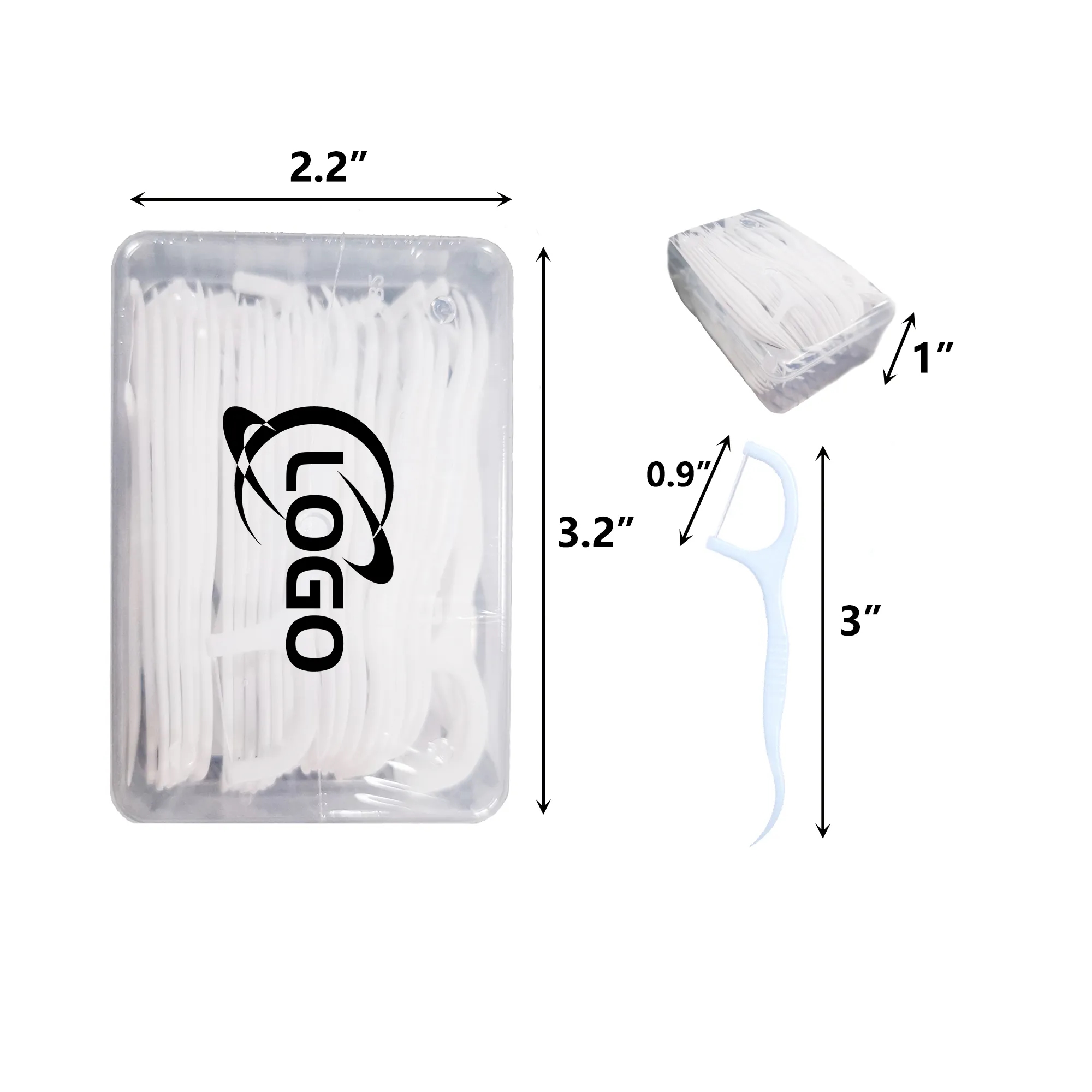 50pcs Per-Box Individually Wrapped Dental Floss Box 4
