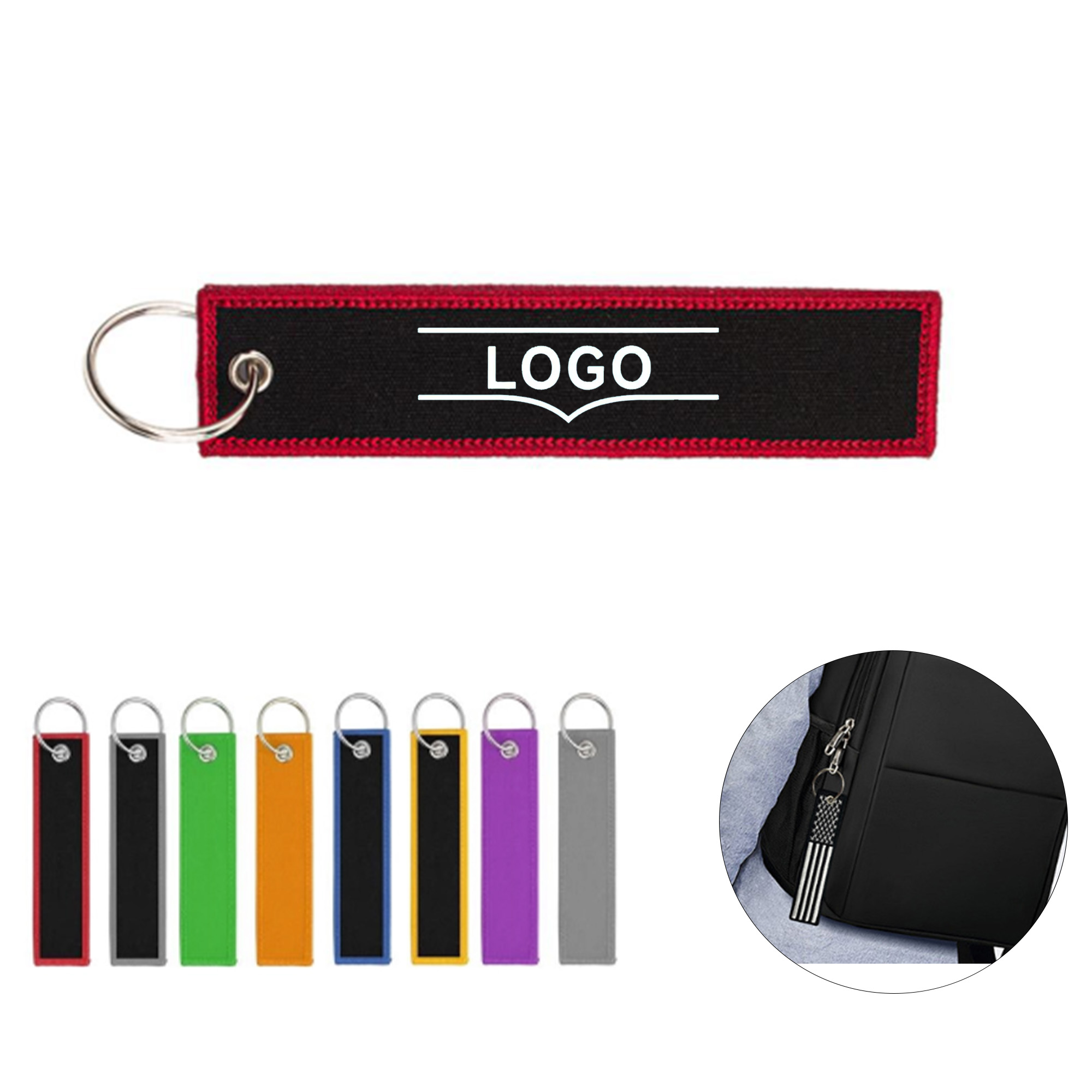 2 Side Embroidery Keychain 2