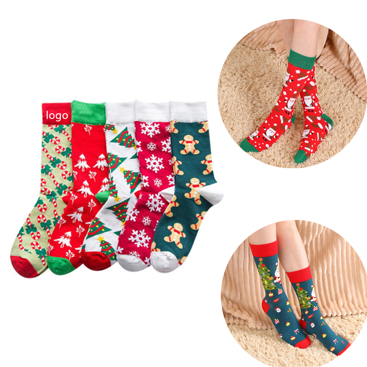 Christmas Cotton Socks 2