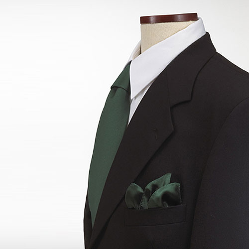 Hunter Green Silk Pocket Square 2