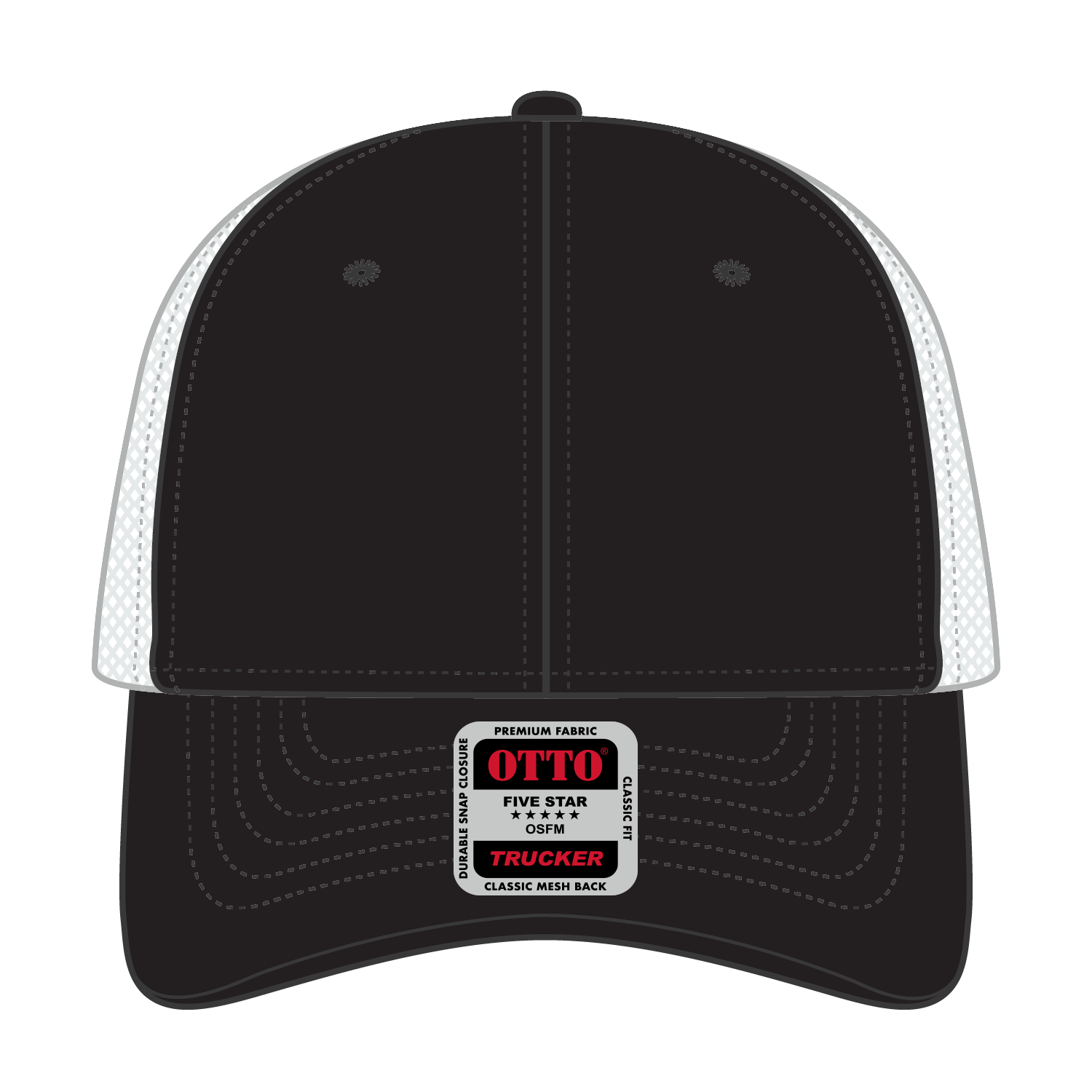 OTTO CAP® 6 Panel Low Profile Mesh Back Trucker Hat 75