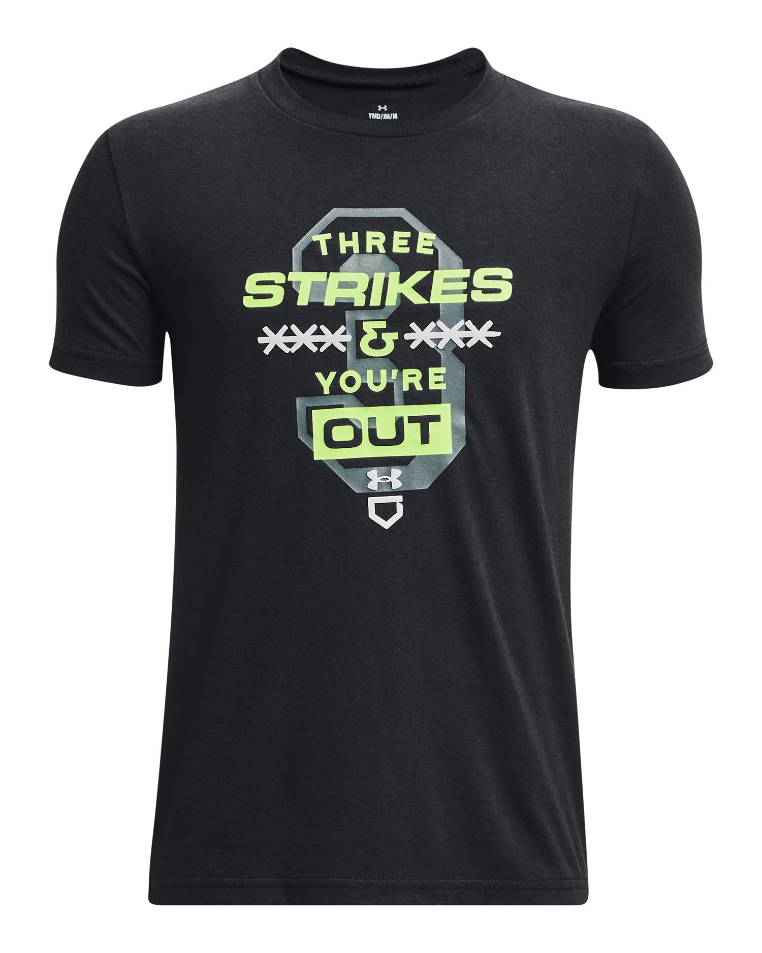 Boys' UA Three Strikes Short Sleeve  2