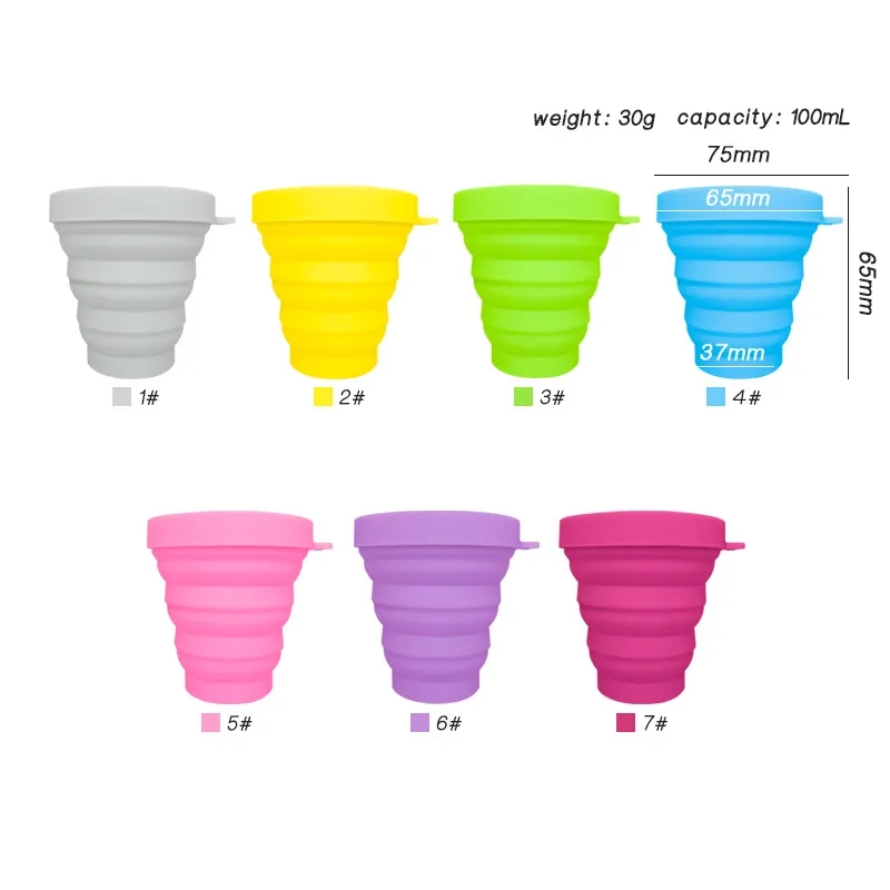 3.4 oz. Silicone Folding Cup 3