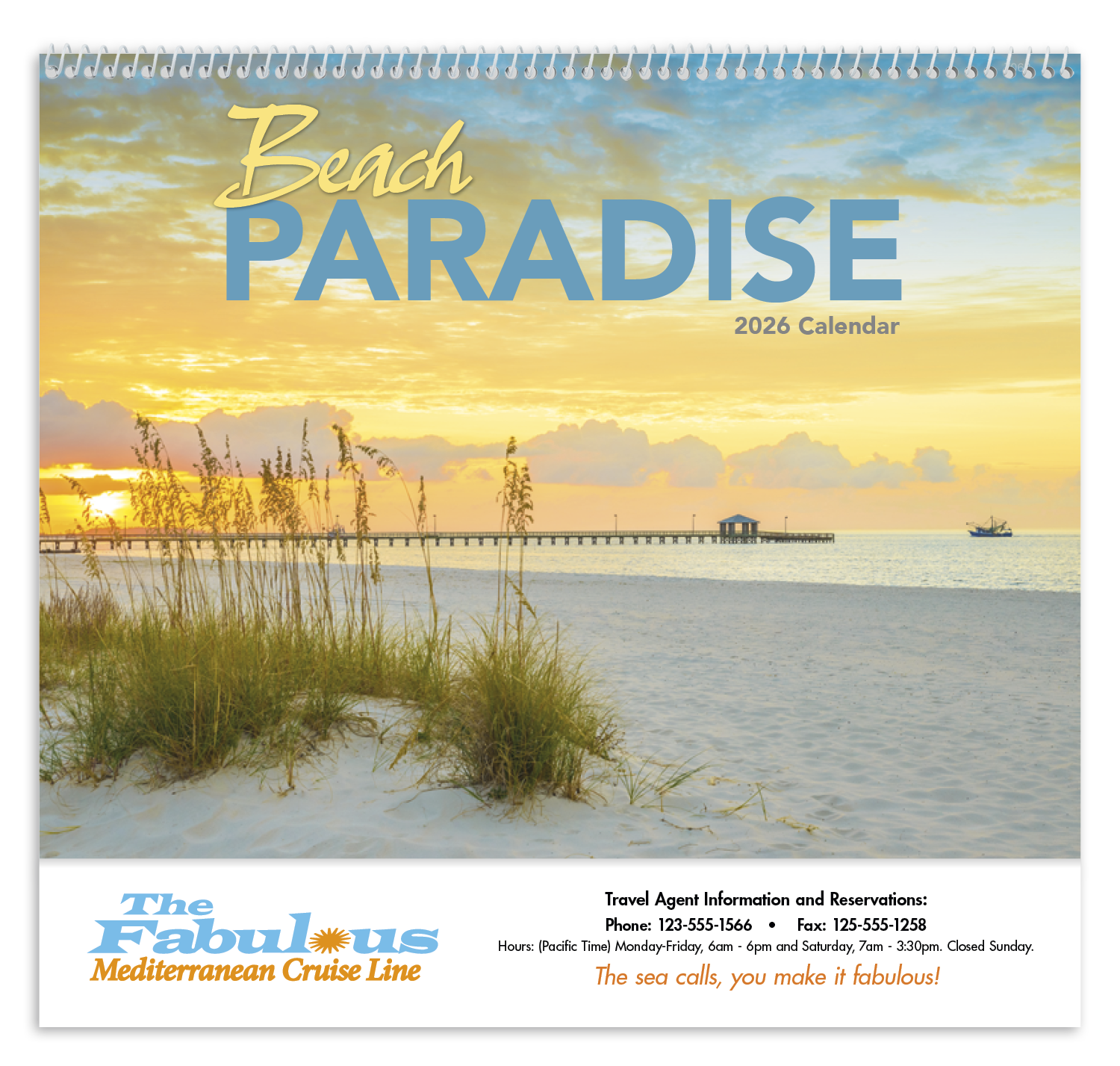 Good Value™ Beach Paradise - Spiral Calendar 49