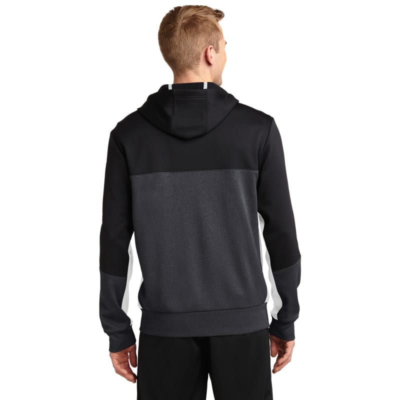 Sport-Tek Tech Fleece Colorblock Full-Zip Hooded Jacket. 25