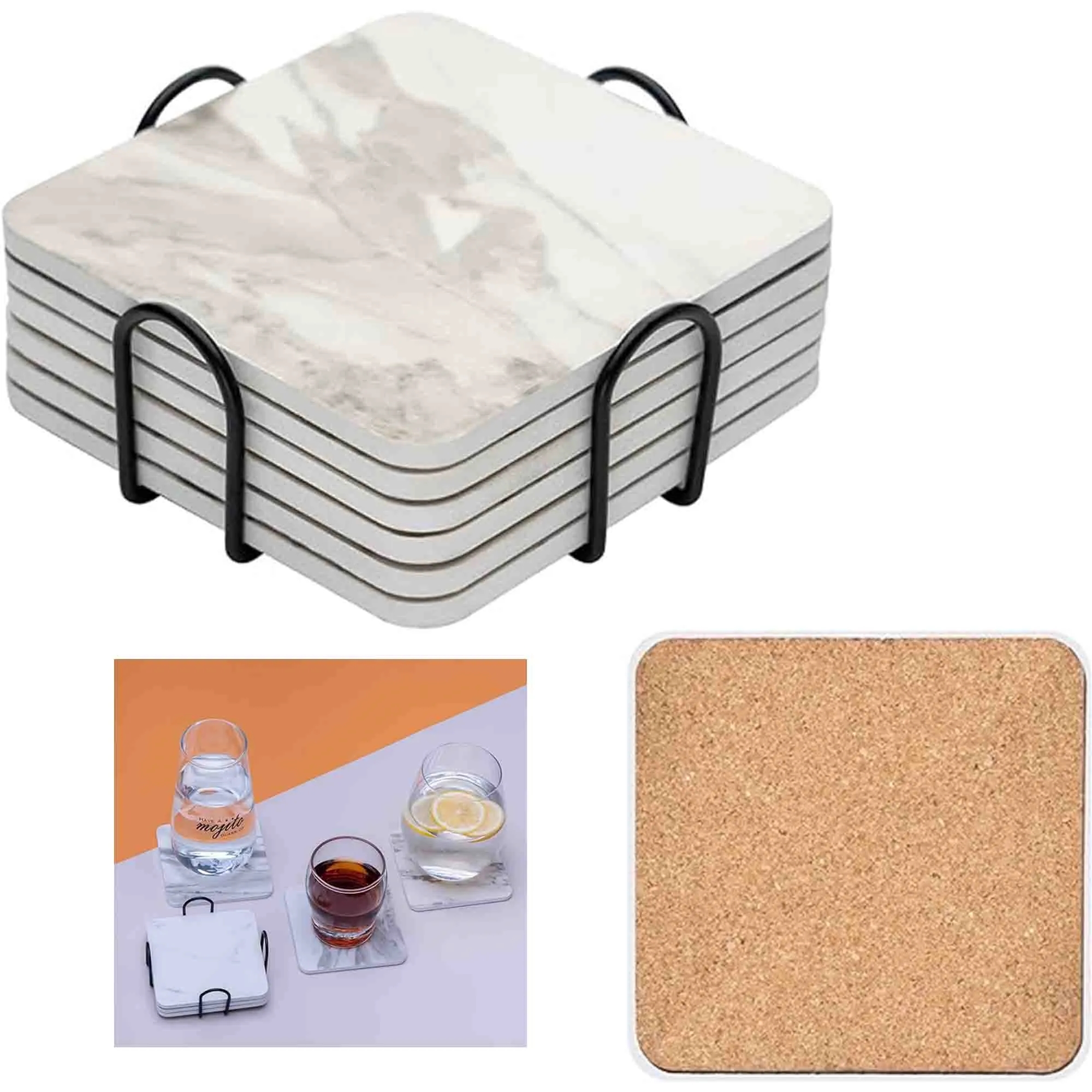 Square Ceramic Coaster 2