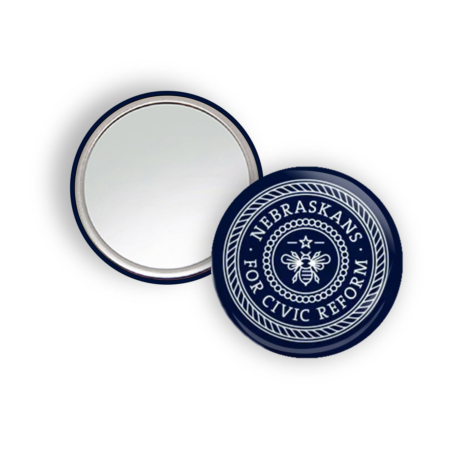 3" Full Color Round Tinplate mirror 4