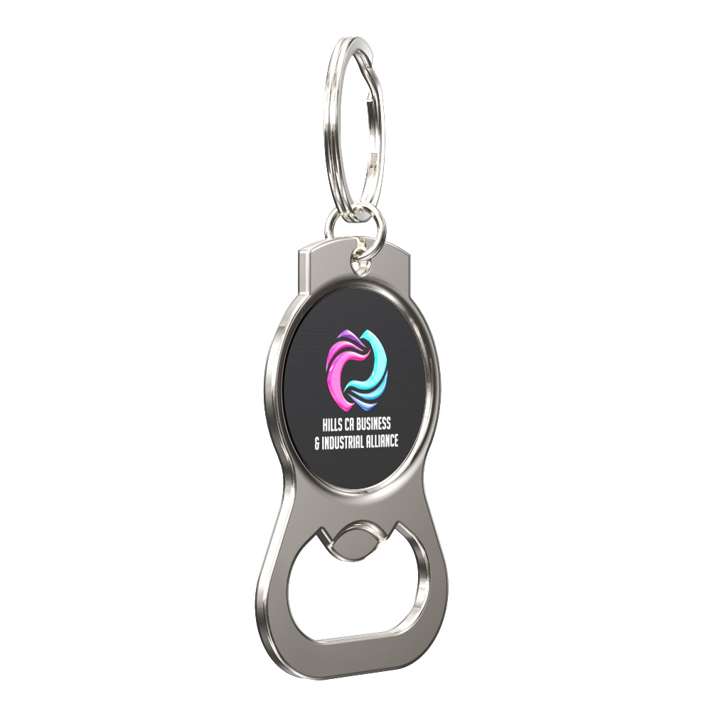 Vibraprint® Round Dog Tag Bottle Opener Key Tag 5