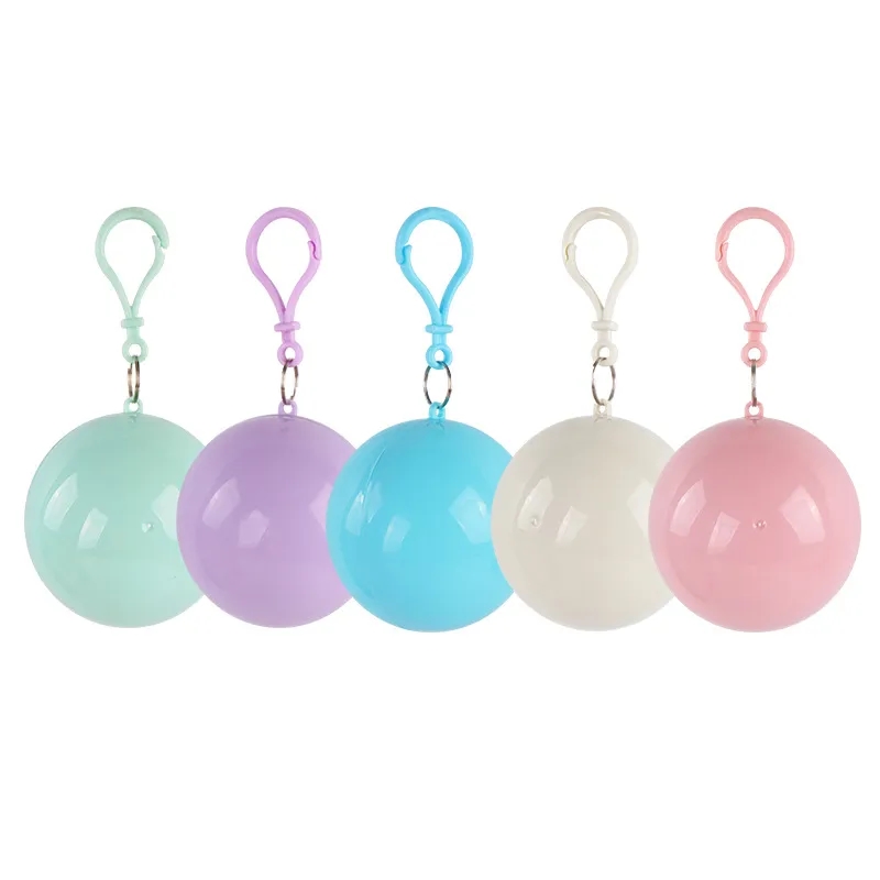 Disposable Portable Raincoats Hooked Poncho Ball 3