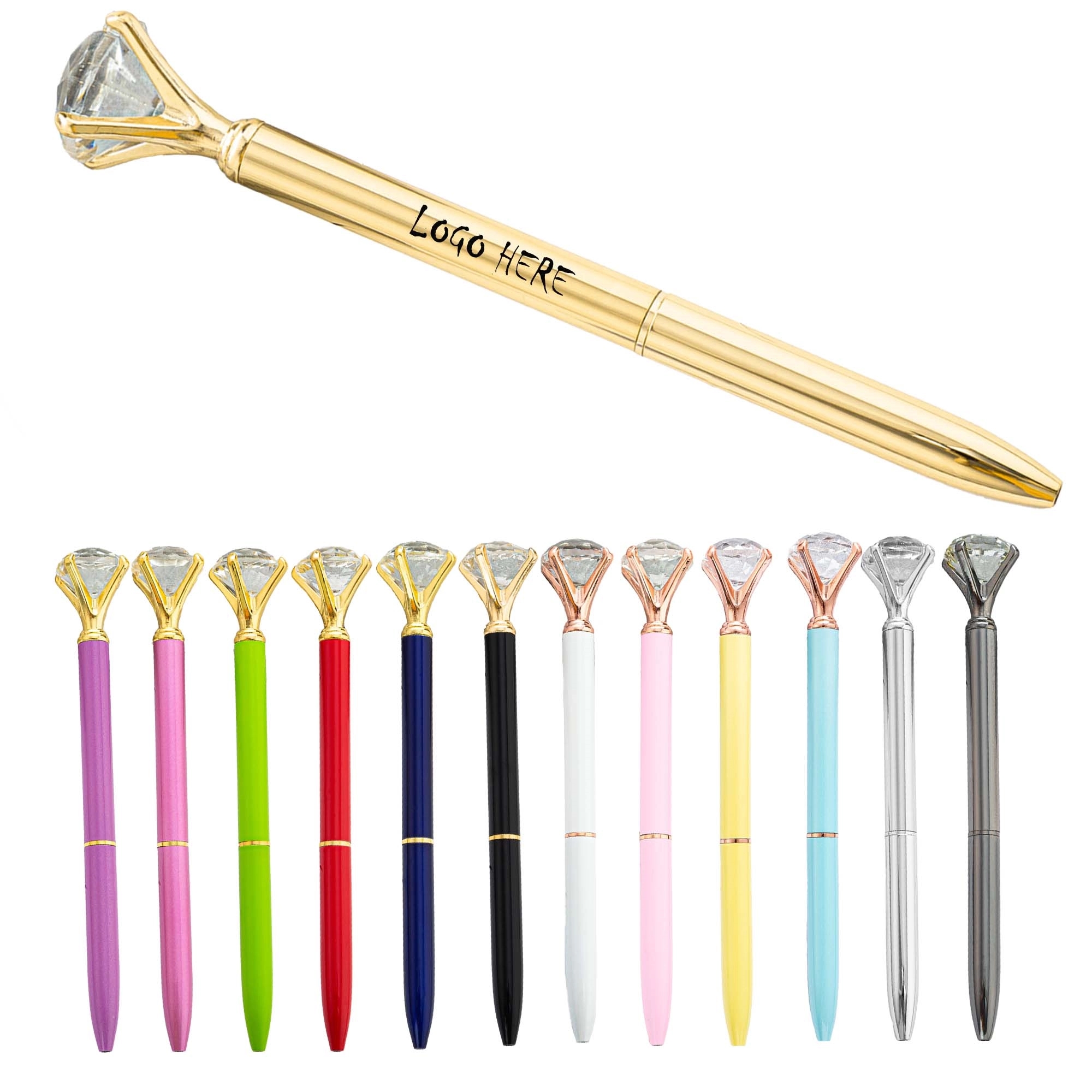 Crystal Diamond Metal Ballpoint Pen