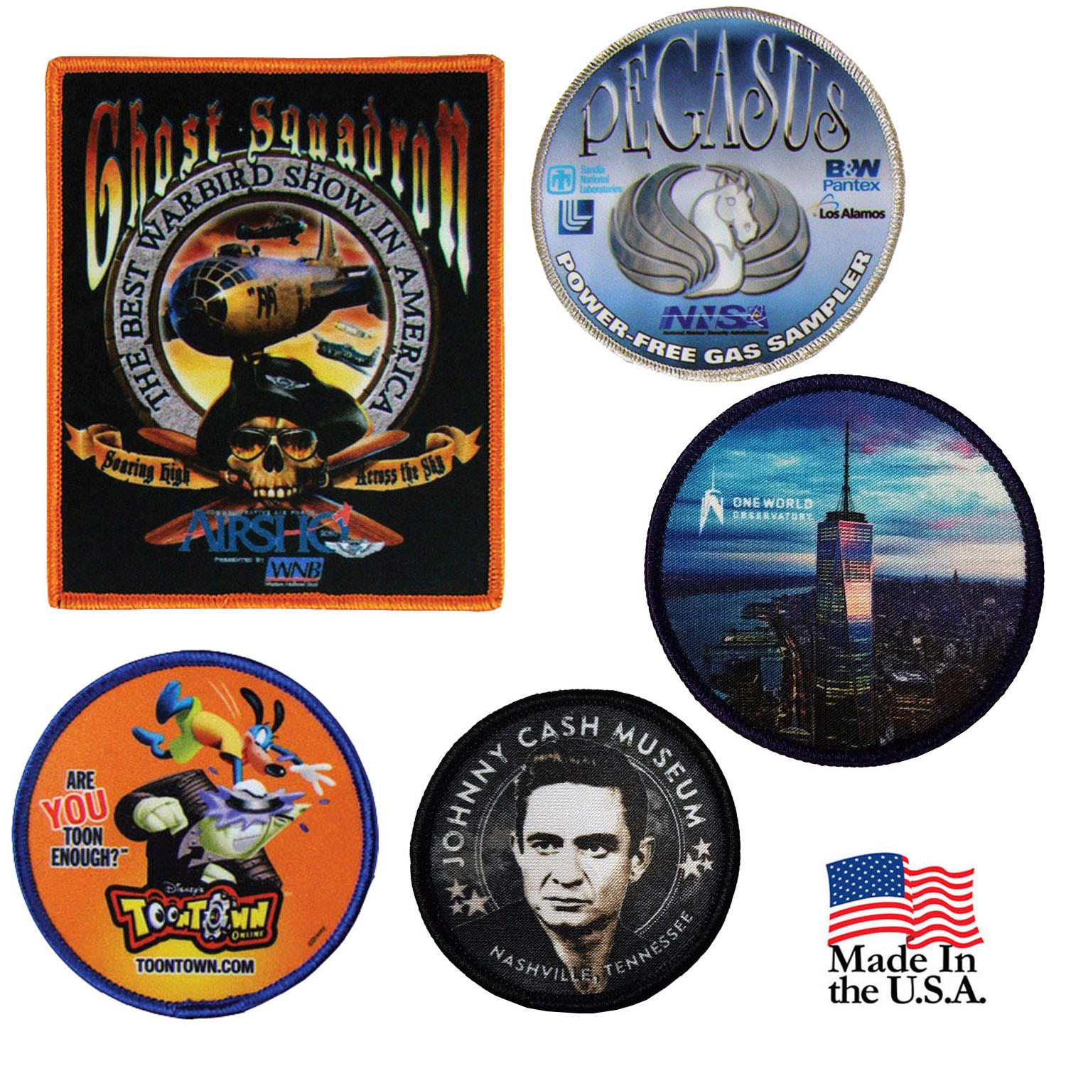 Full Color 4CP Dye Sublimation Patches