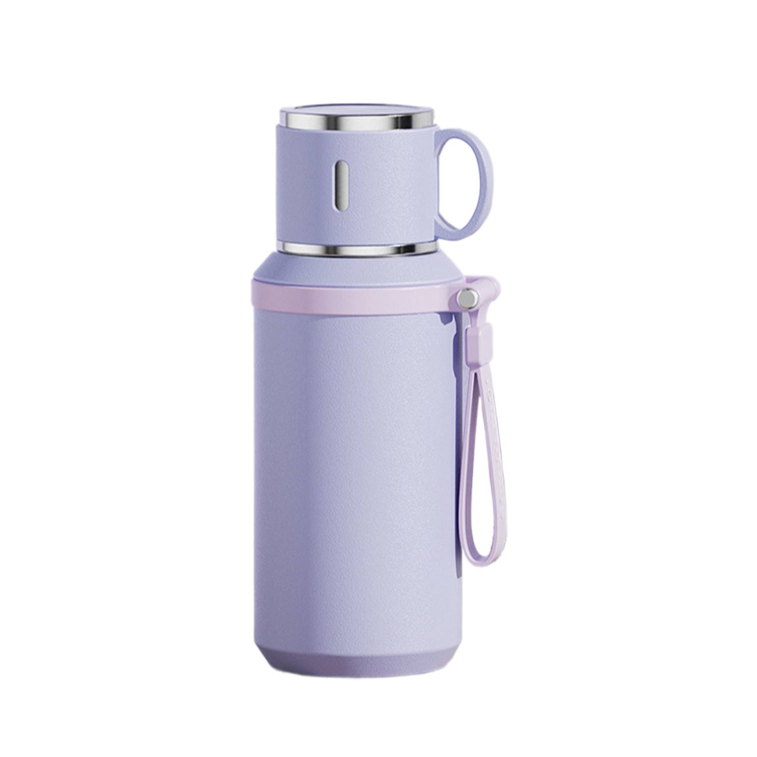 20Oz Travel Stainless Steel Insulated Water Bottle W/ Cup, custom water bottle with logo imprint 3