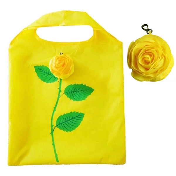 Rose Flowers Foldable Shopping Tote Bag 14