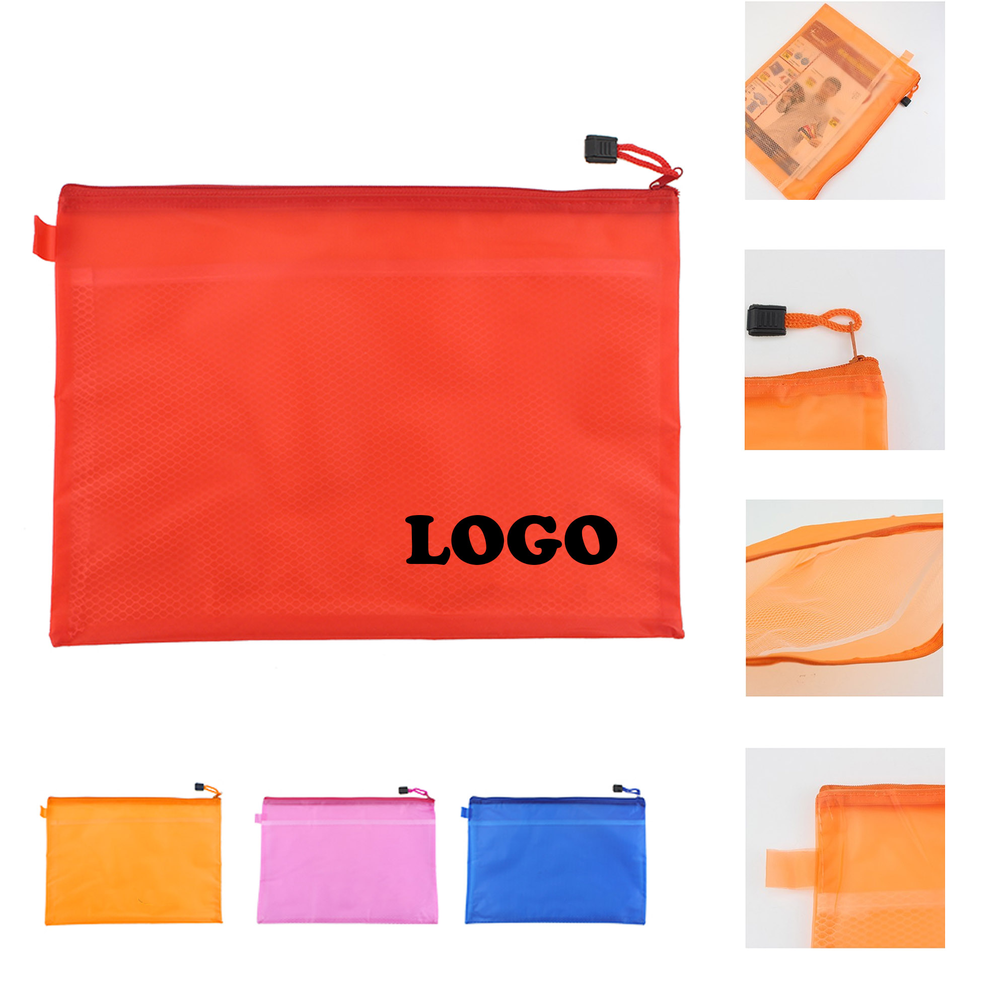 MOQ 50 pcs Frosted Pvc Document Pouch 1