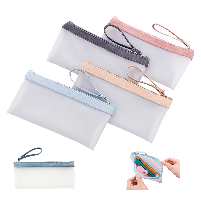 Matte Transparent Zipper Pencil Case 2