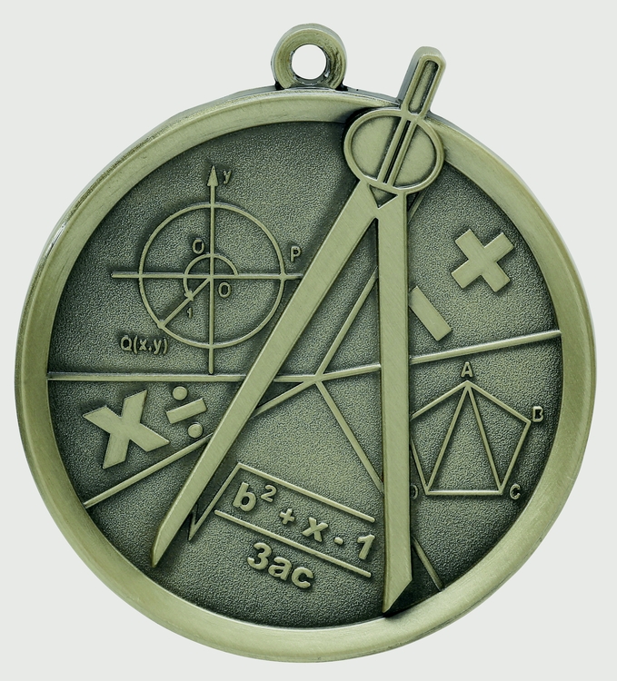 Math Mega Medal, 2-1/4" 2