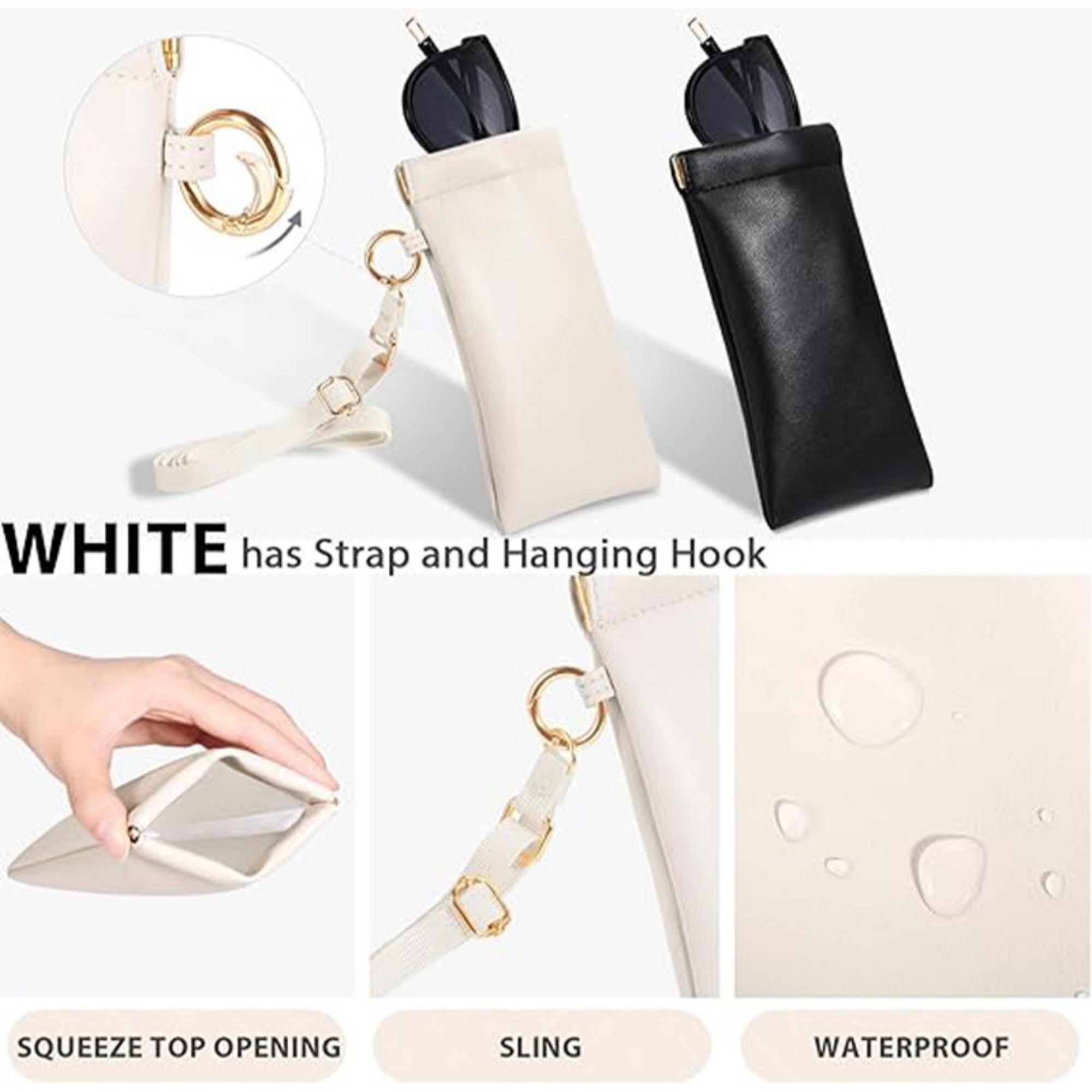 Portable Eyeglass Pouch With Adjustable Lanyard 2