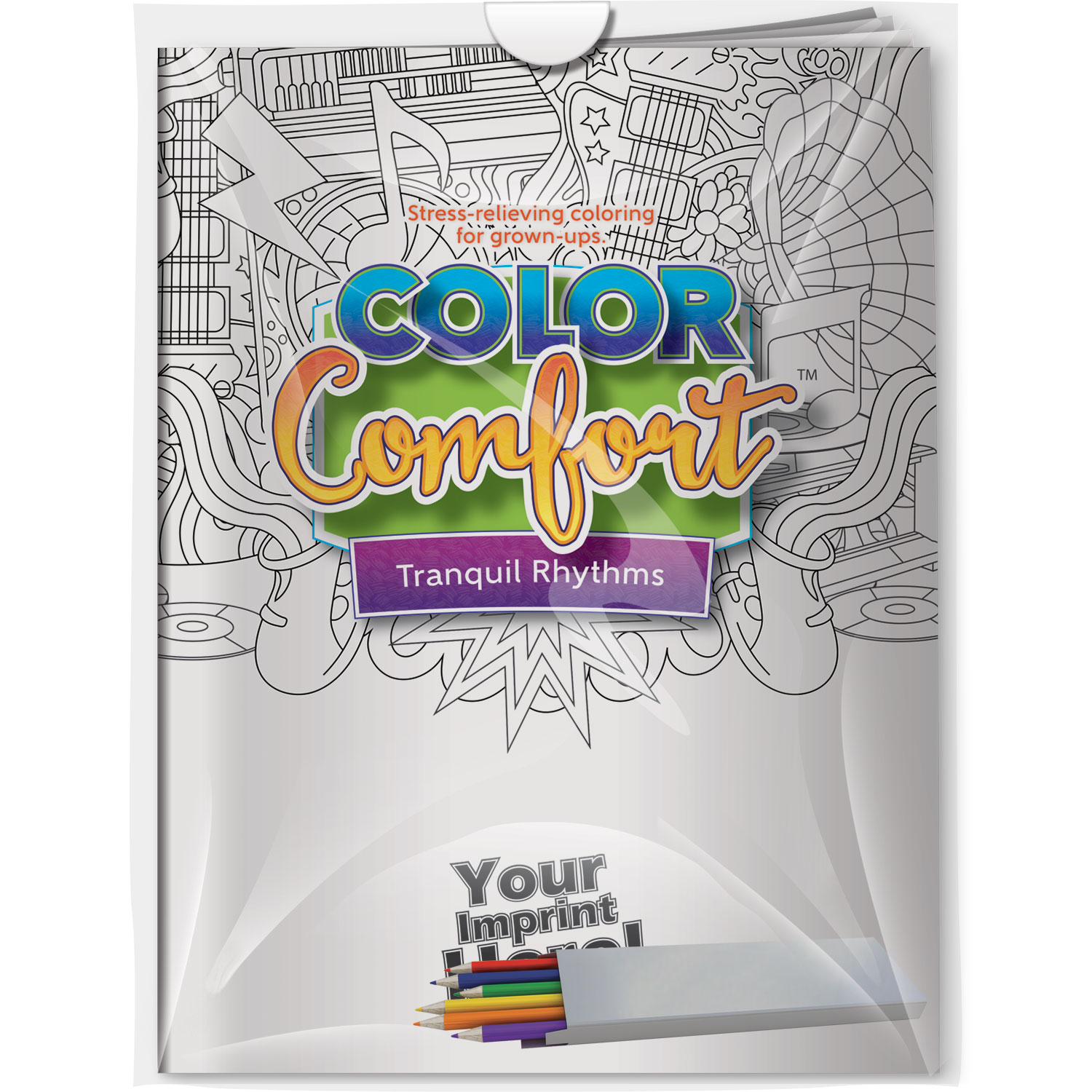 Combo Pack - CC112 Color Comfort & 6-Pack of Colored Pencils in a Poly Bag