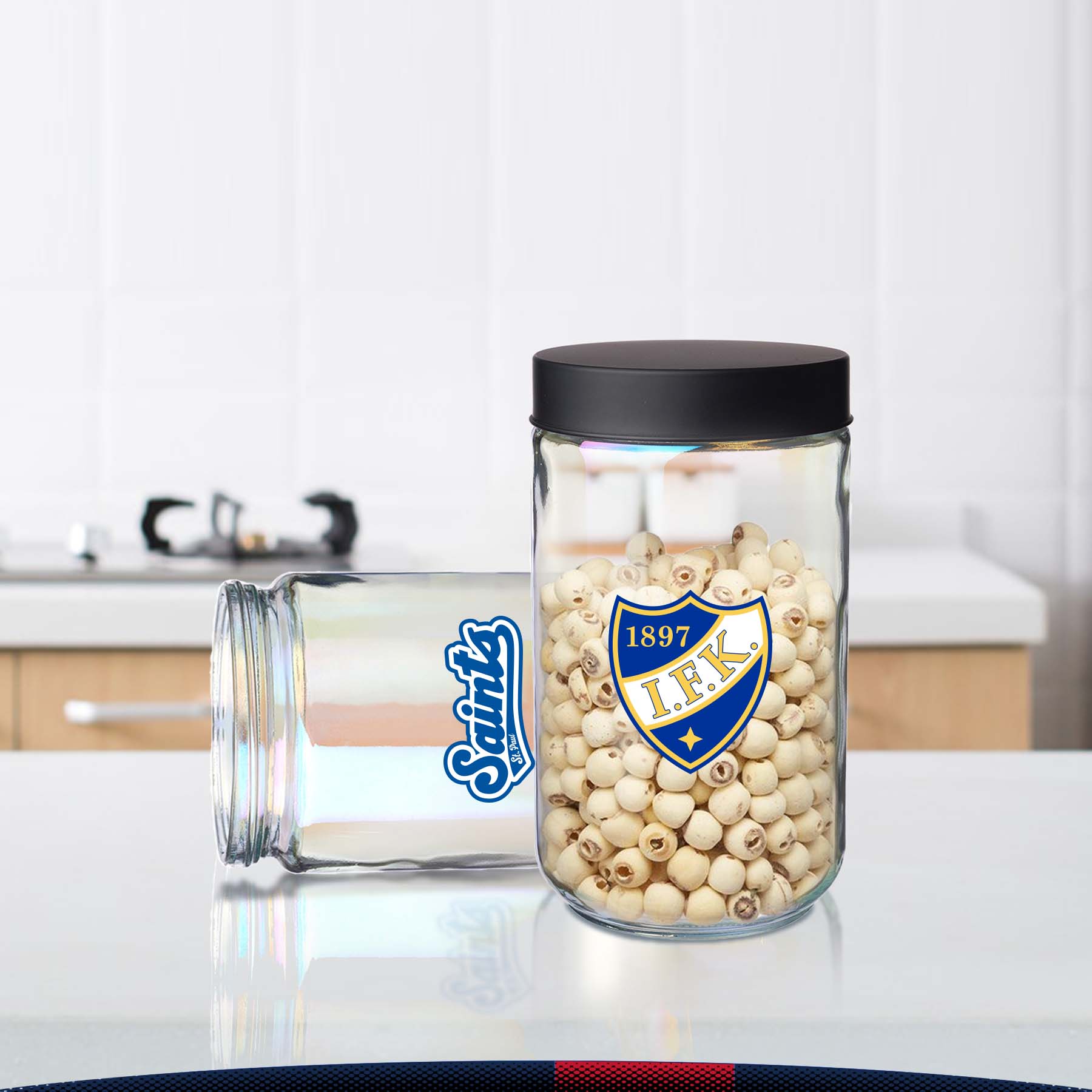 50 oz. Walem Luminous Glass Jars 5