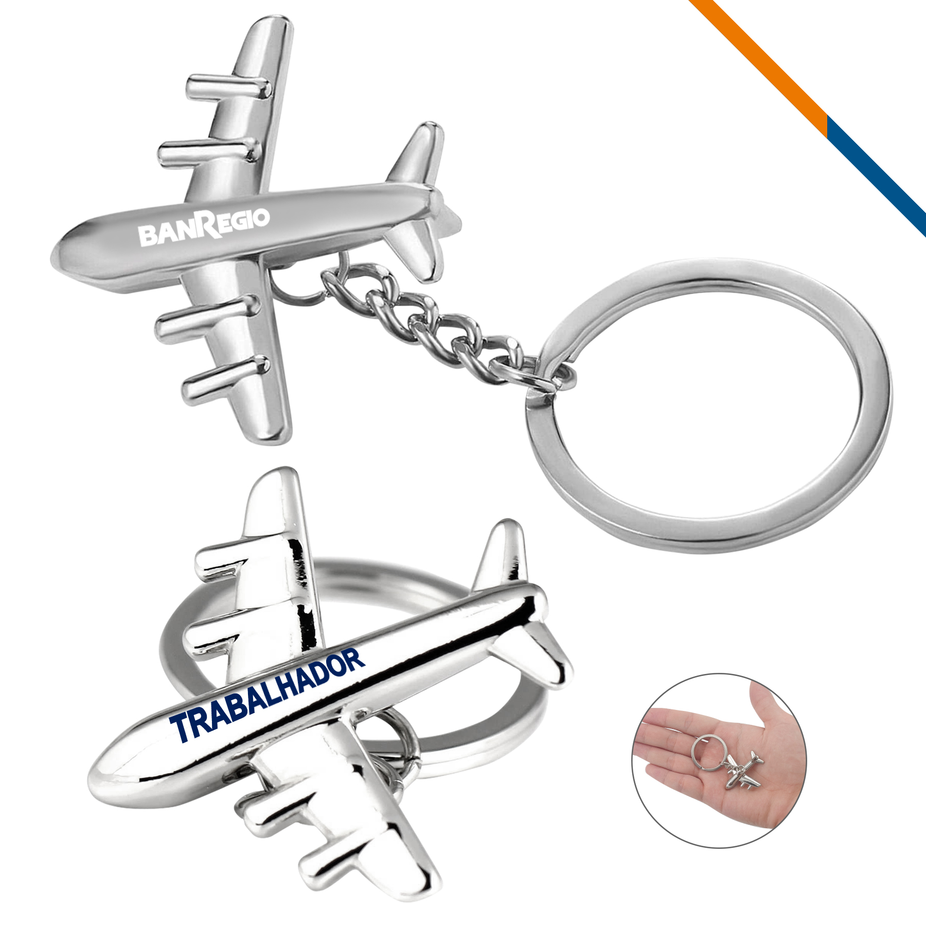 Jet Aircraft Keychain 2
