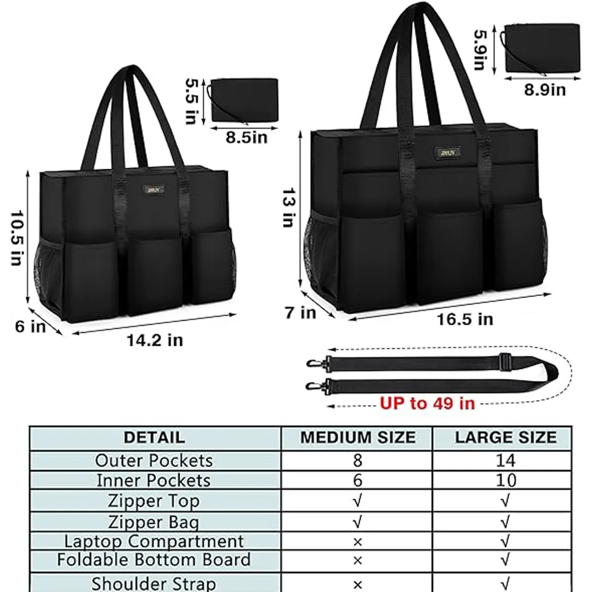 Custom Nice Portable Utility Water Resistant Tote Bag 5