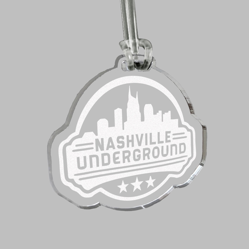 Custom Acrylic Laser Etched Bag Tag 12