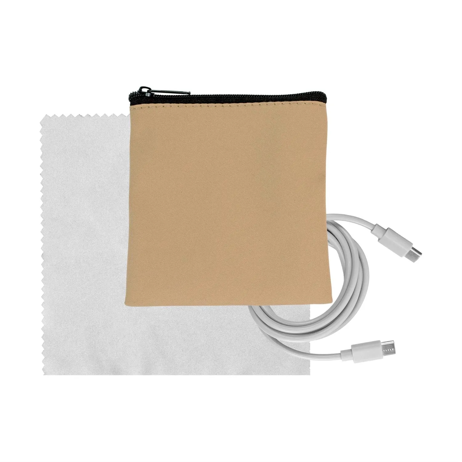 Tan Executive C to C Cable & Cloth Set 9