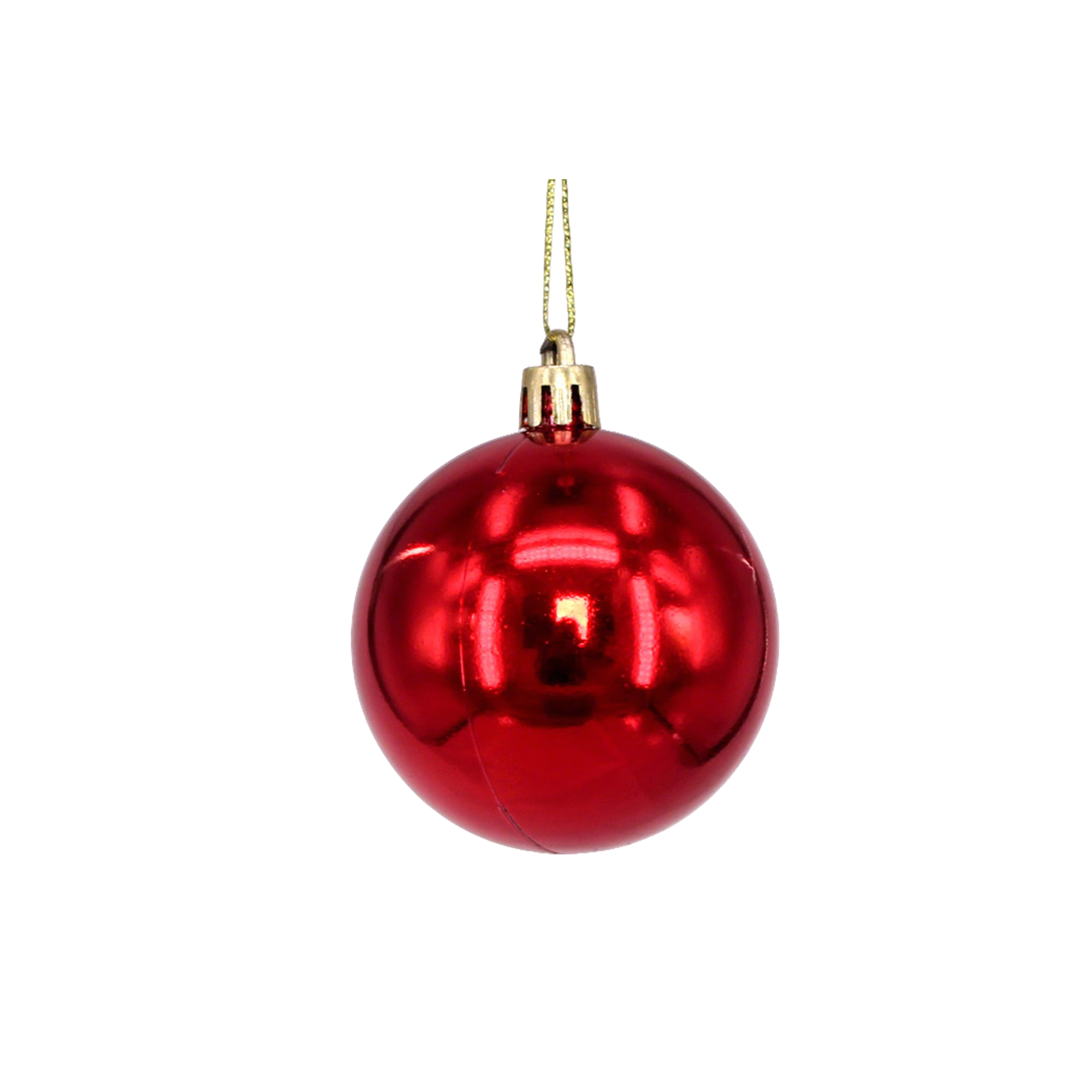 Plastic Ornament Ball With Aluminum Plate 3.2" Diameter 23