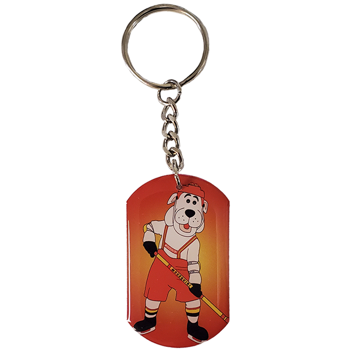 Dog Tag pendant on Key Chain (Double Sided)