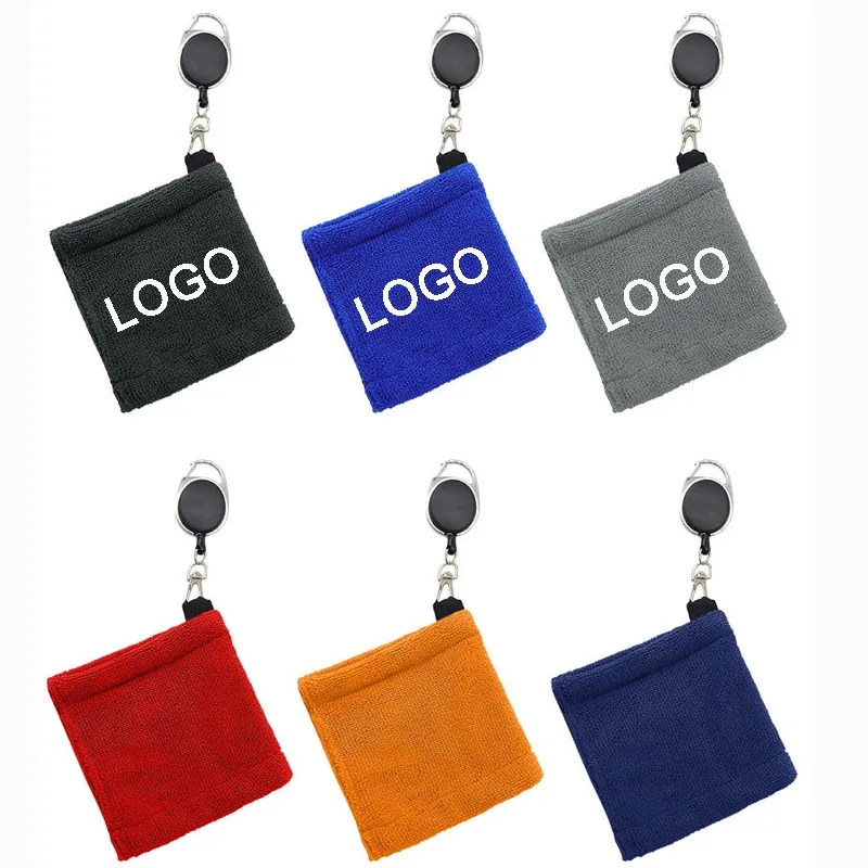 Microfiber Golf Ball Cleaning Towel With Carabiner 5