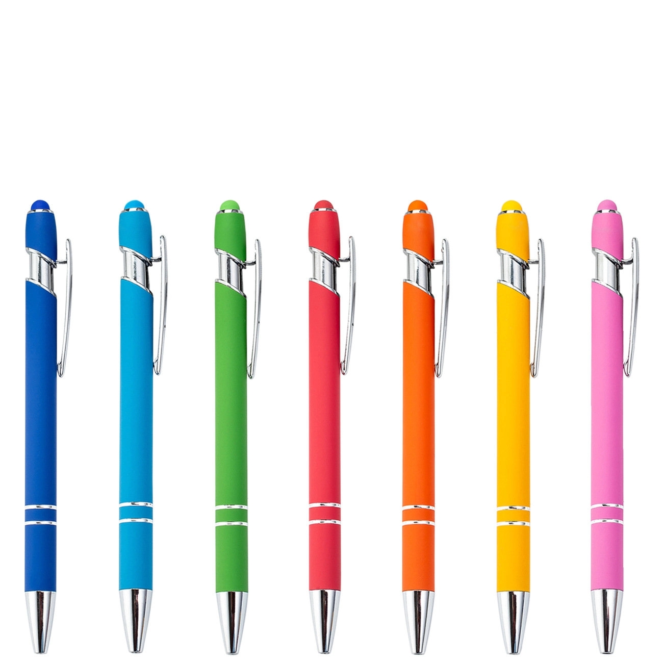 Retractable Touch Aluminum Stylus Pen Laser Engraved 9