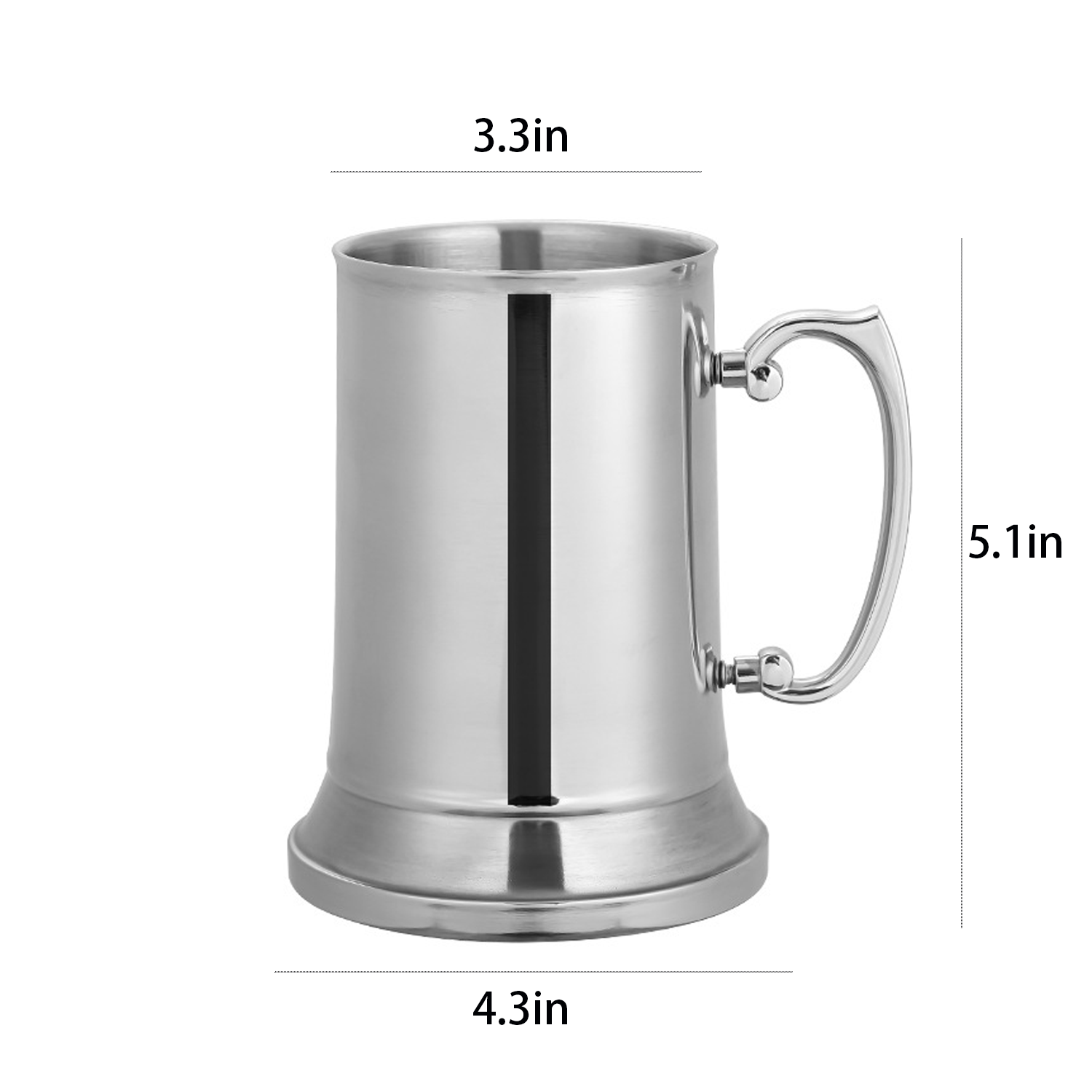 13.5oz Stainless Steel Beer Mugs 2