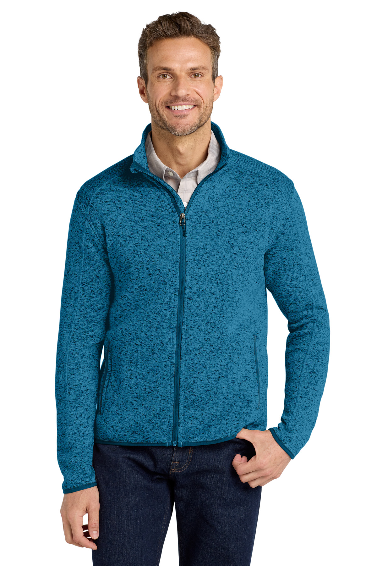 Port Authority Sweater Fleece Jacket. F232 36