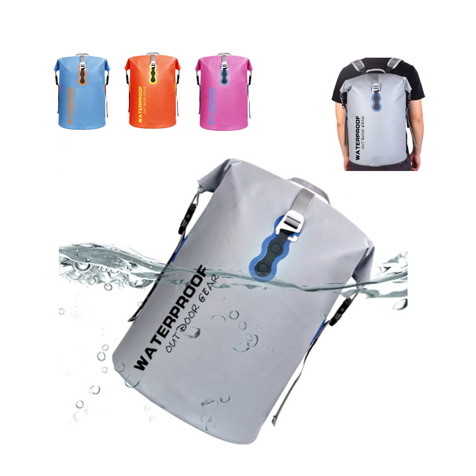 Waterproof Swimming Cycling 40L Backpack 2