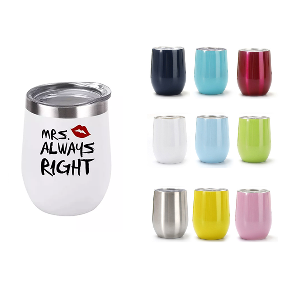 Classic Egg Shape Wine Tumbler 2