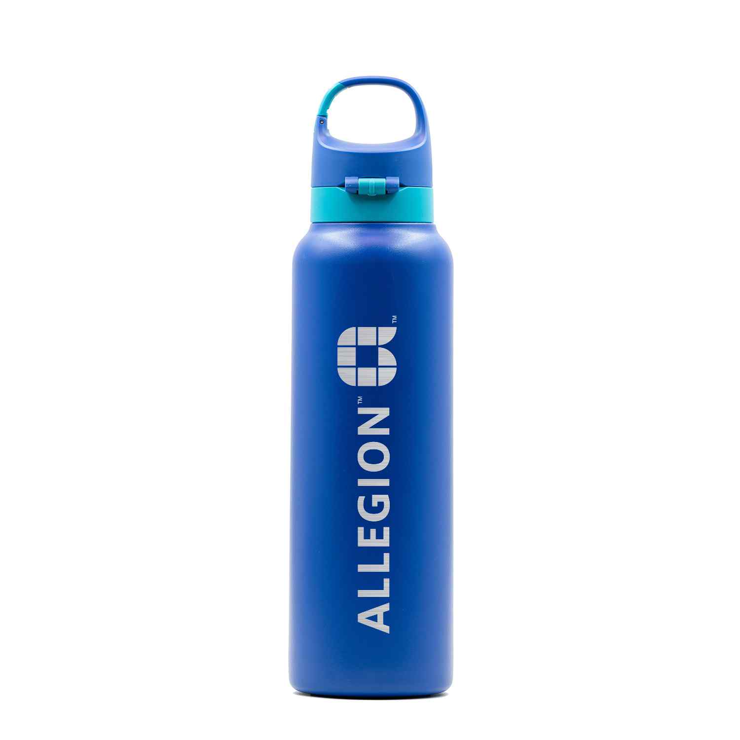 Vapur® Chill 20oz Insulated Water Bottle Admiral Blue with Malibu Teal Trim 2