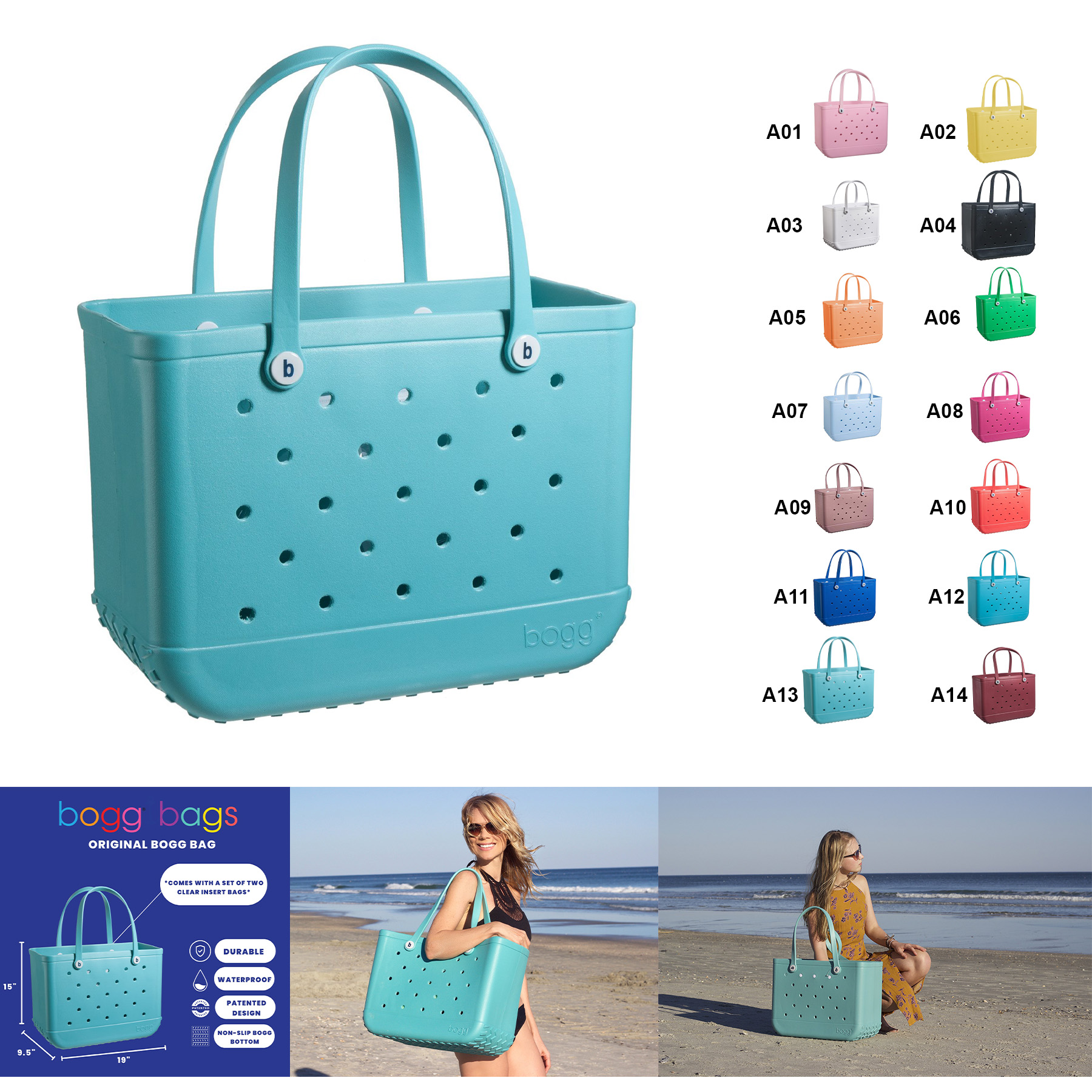 Original X Large Waterproof Washable Tip Proof Durable Open Tote Bag 2