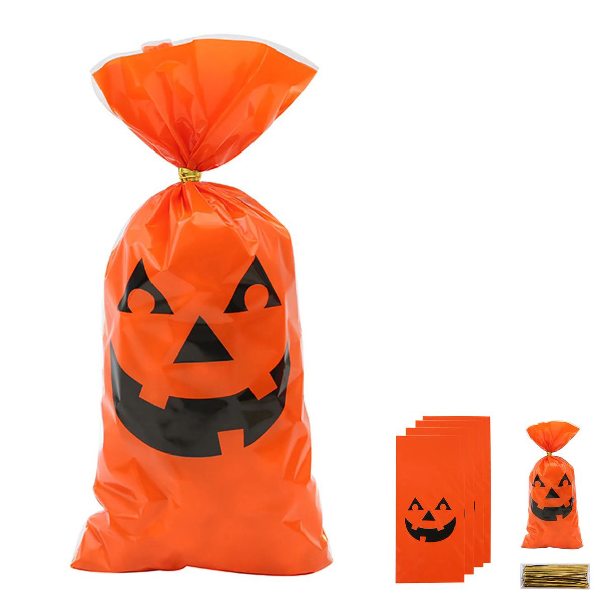 Decorative Halloween Pumpkin Bag for Favors 1