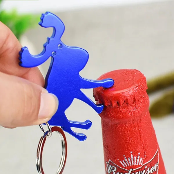 Moose Shape Bottle Opener Keychains 1