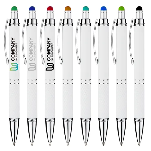 Eden Soft Touch White Metal Pen 2