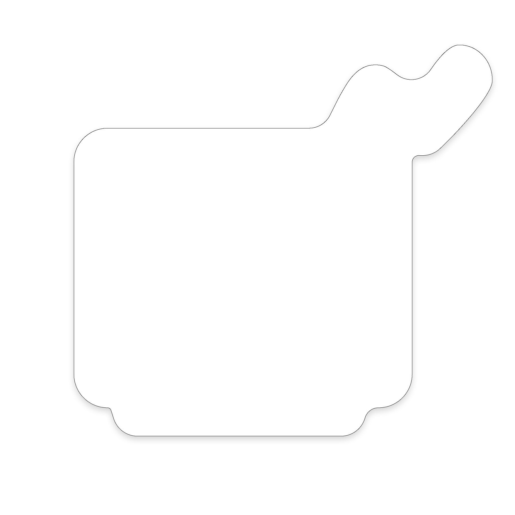 TV Shaped NoteKeeper™ Magnet 35 Mil 3