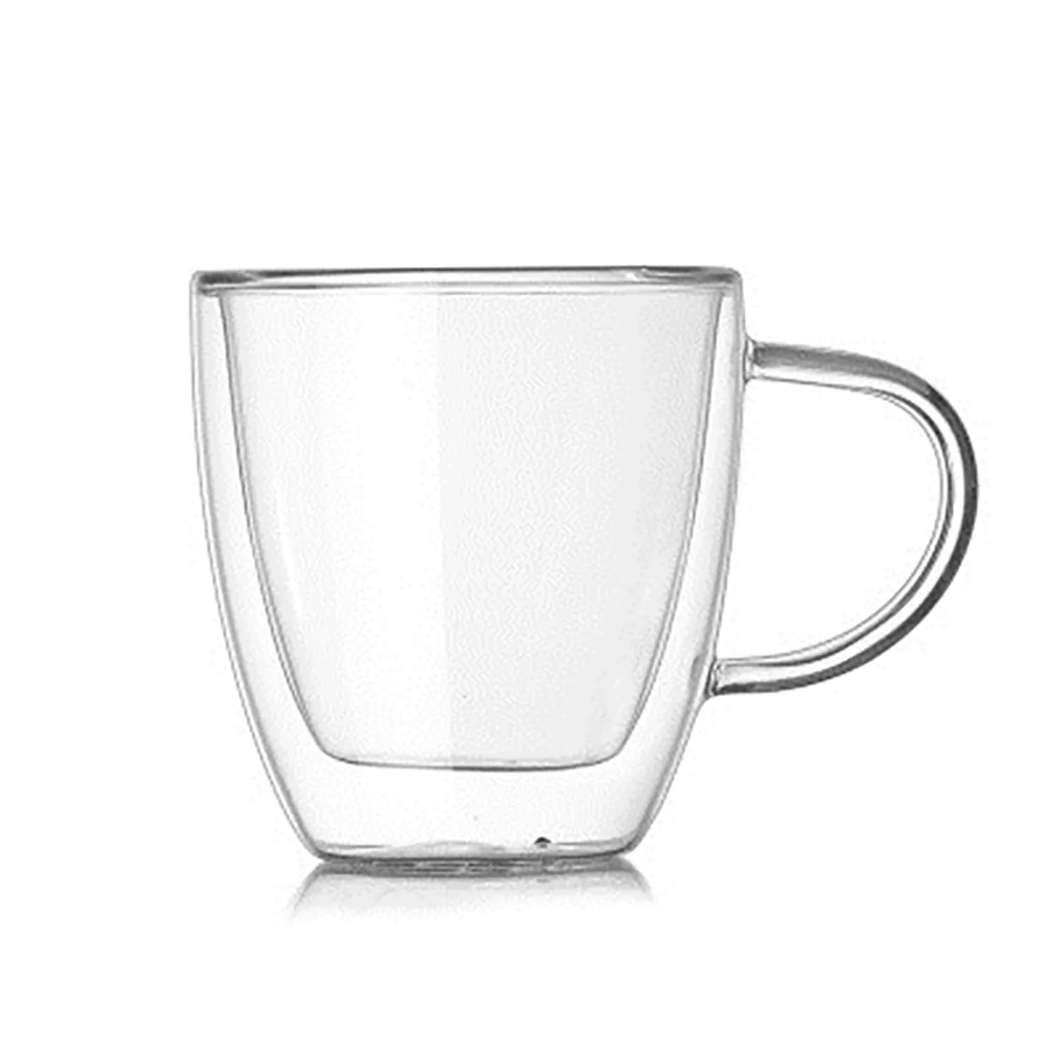 Double Wall Insulated Espresso Cups Clear Coffee Mugs 3