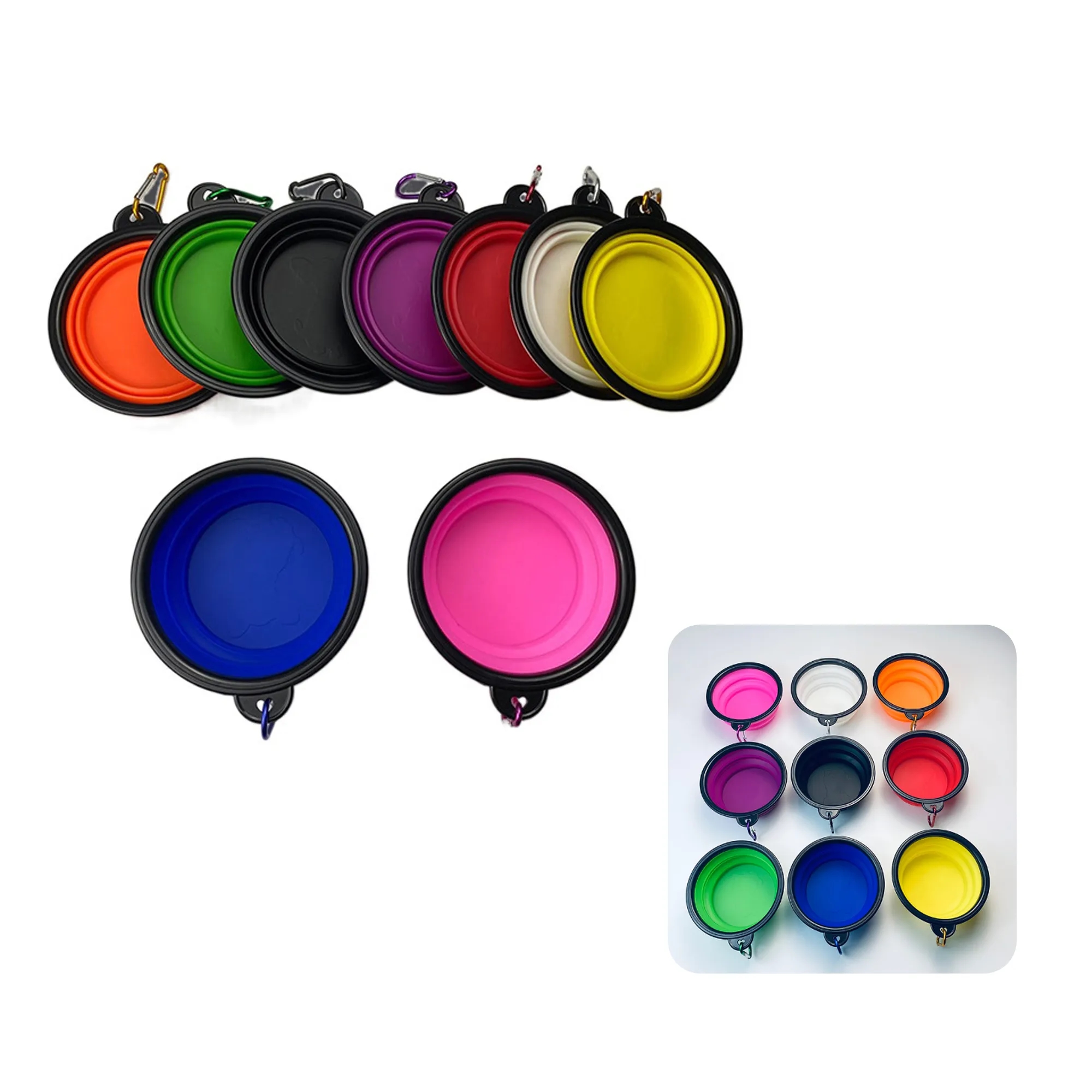 MOQ 50 PCS Portable Foldable Pet Bowl 2