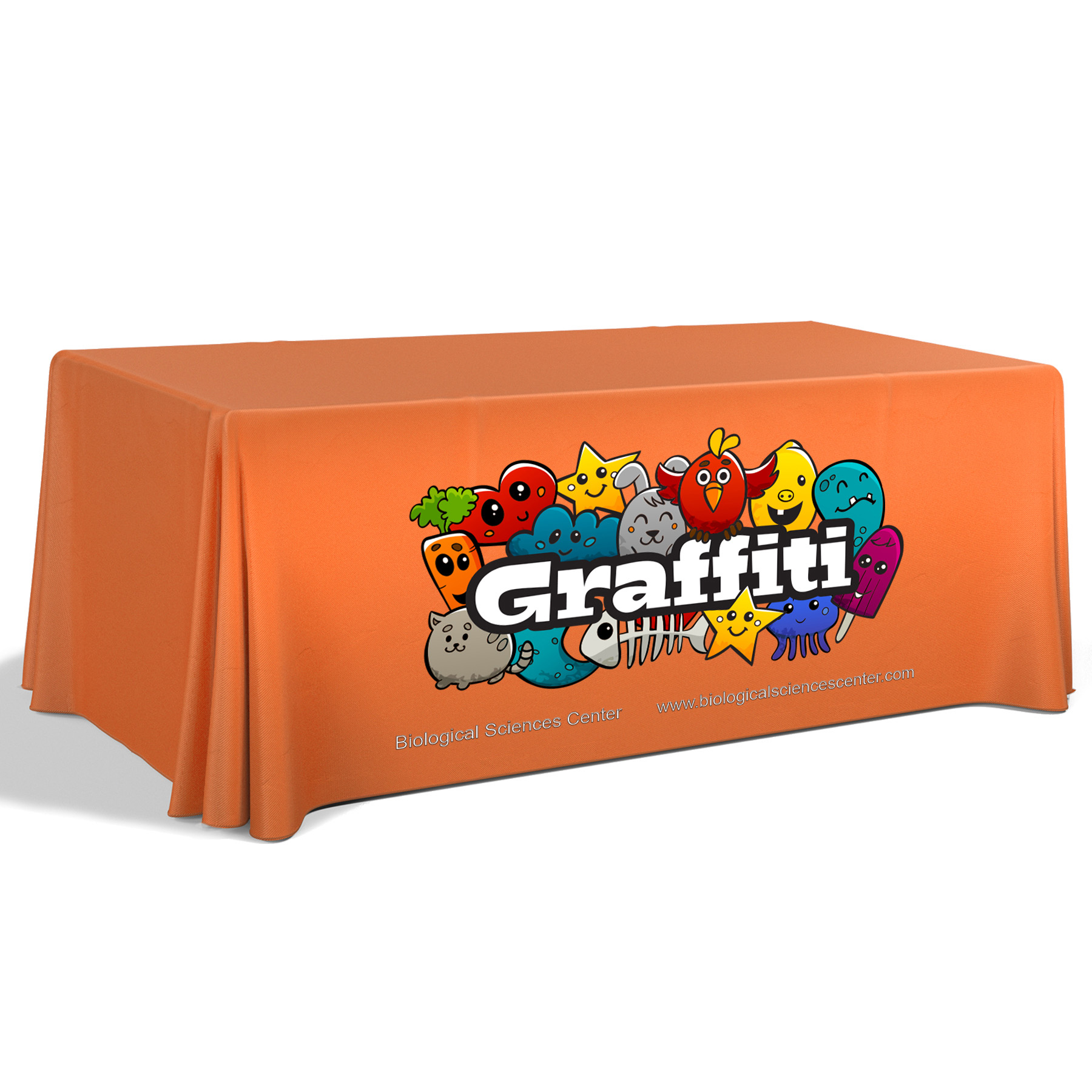 6' Premium Draped Standard Table Cover(Full Color Dye Sublimation) 34