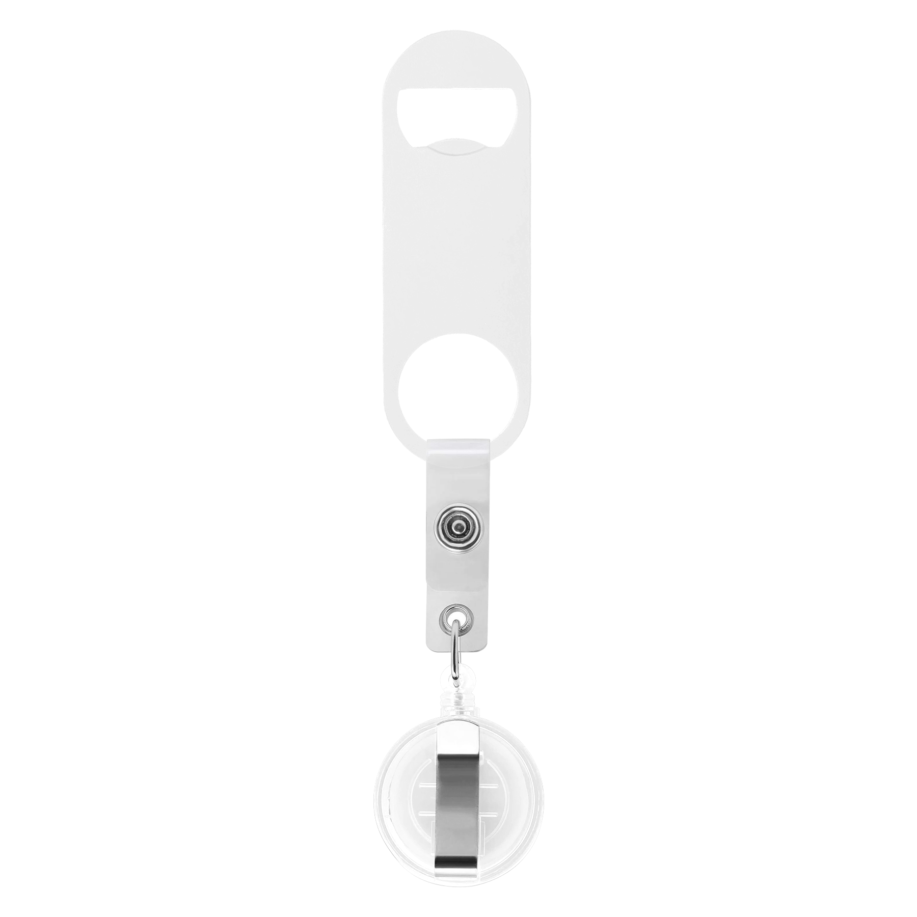 Bottle Opener With Retractable Round Clip 11