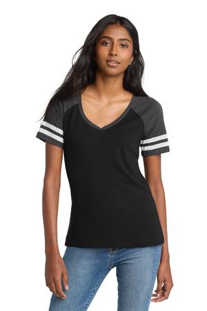 District Women's Game V-Neck Tee. DM476 36