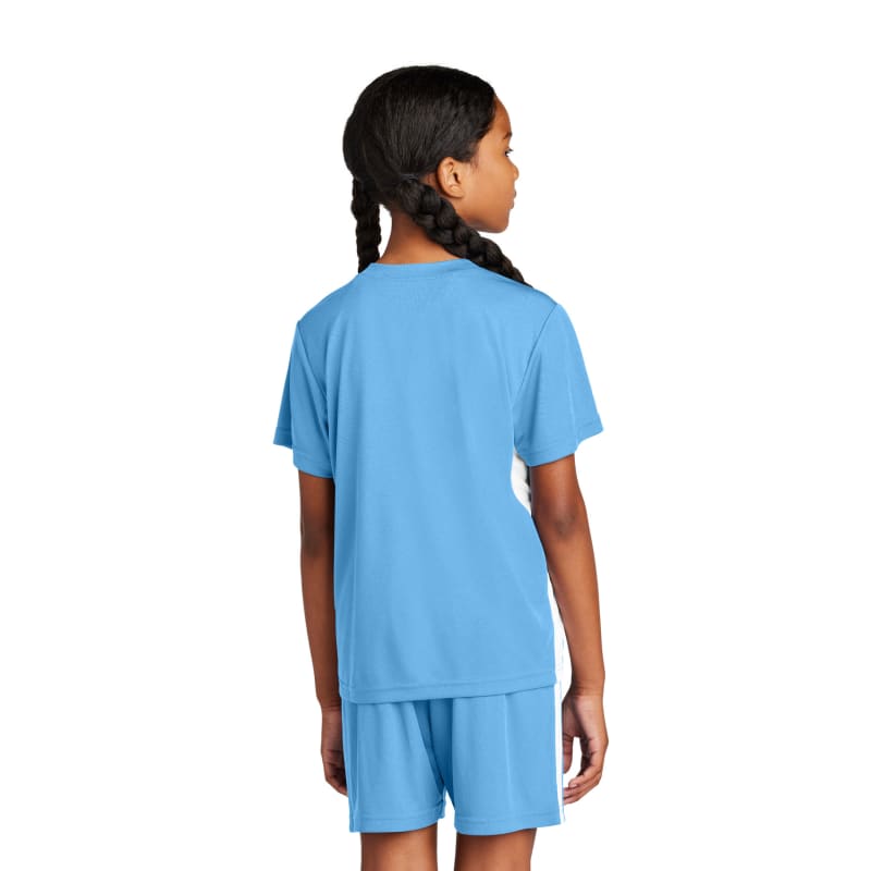 Sport-Tek Youth Competitor United V-Neck 7