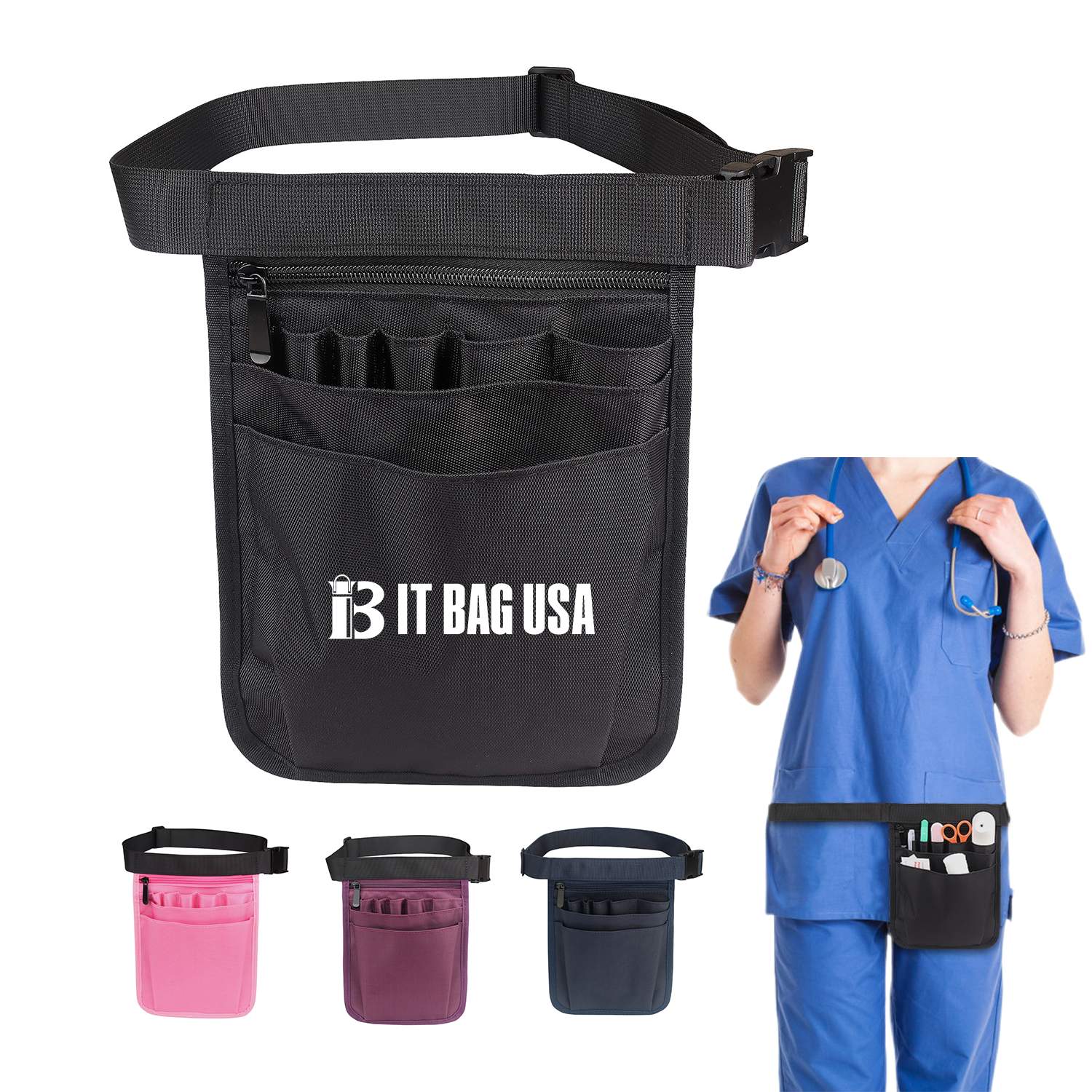 Nurse Multi Compartment Fanny Pack Pouch 3