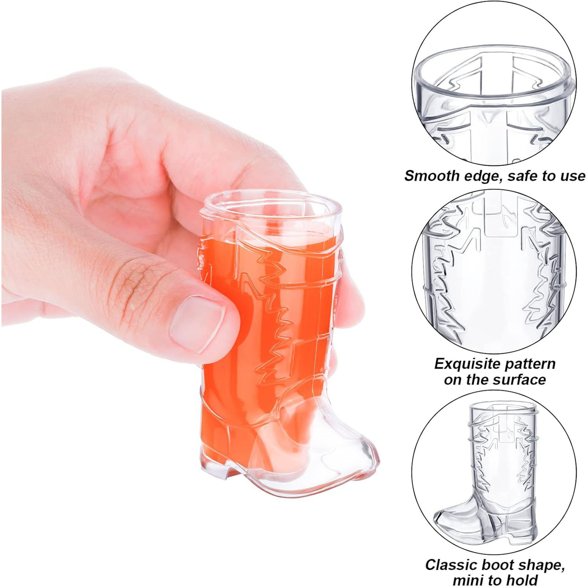 5.4Oz Cowboy Boot-Shaped Party Cup 2
